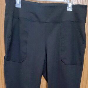 Carhartt Utility Leggings Womens Large Black Force Fitted Midweight Full Length